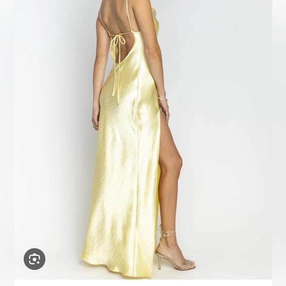 RESA River Slip Gown in Butter - Picture 2 of 4